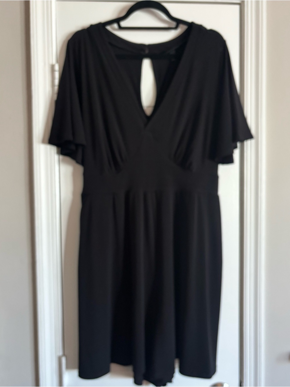 Torrid V-Neck Flutter Sleeve Romper